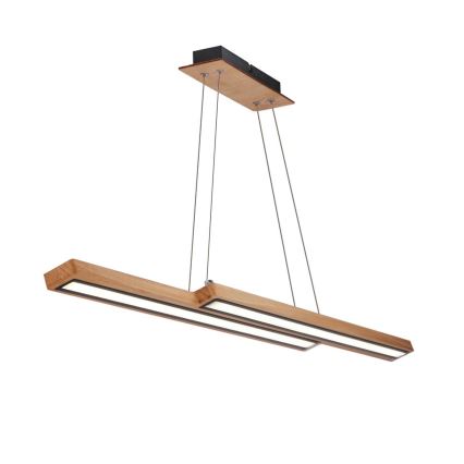 Suspension LED sur câble SENTO/19W/230V bois