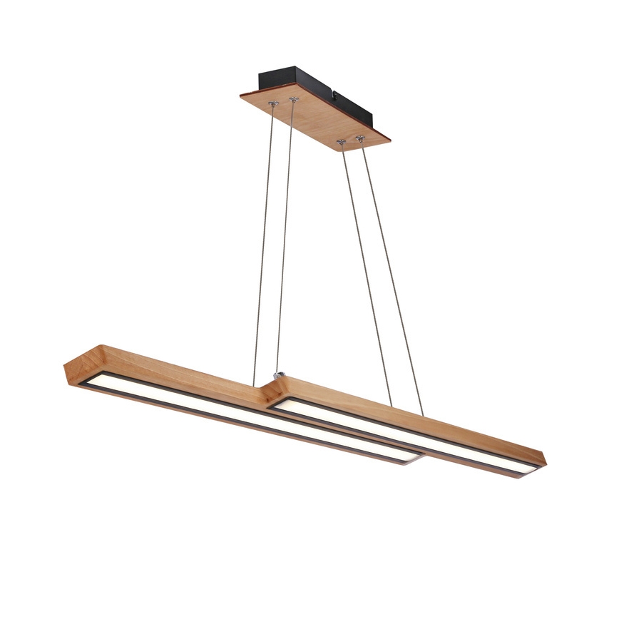 Suspension LED sur câble SENTO/19W/230V bois