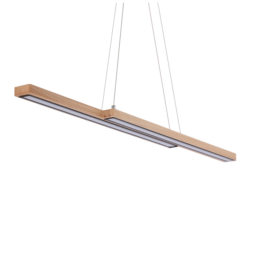 Suspension LED sur câble SENTO/19W/230V bois