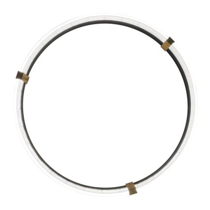 Suspension LED sur câble TRIANGLE LED/40W/230V 3000/4000/6000K Ø 60 cm noire