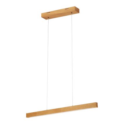 Suspension LED sur câble VERDE LED/18W/230V 3000K 76 cm chêne