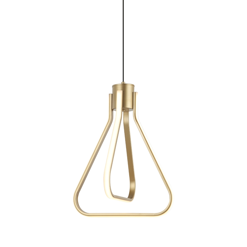 Suspension LED sur câble ZING LED/19W/230V dorée