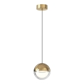 Suspension LED sur câble ZIREA LED/7W/230V dorée