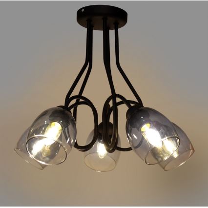 Suspension MARIETTA 5xE27/15W/230V