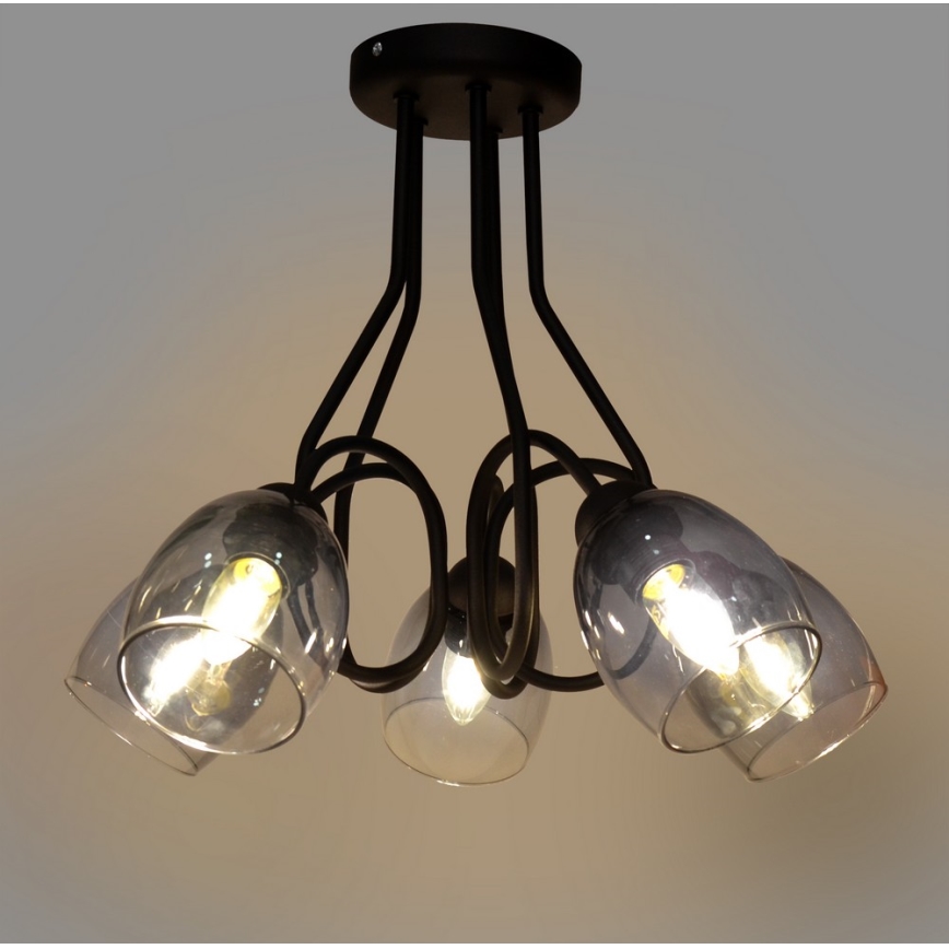 Suspension MARIETTA 5xE27/15W/230V