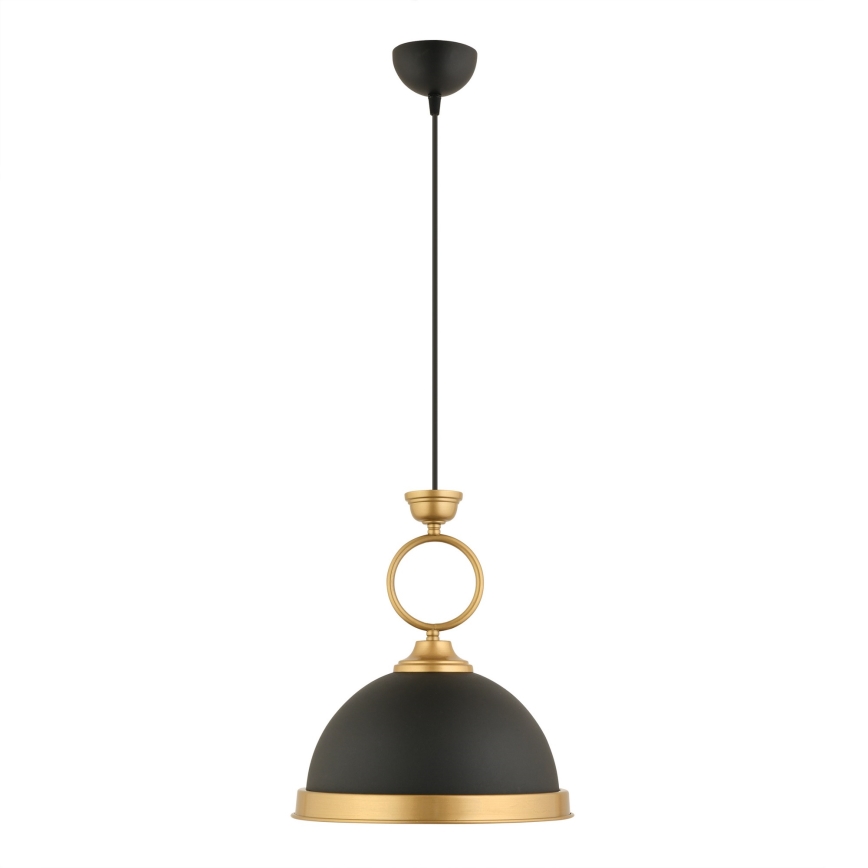 Suspension MONZA sur câble 1xE27/40W/230V Ø 30 cm noir/bronze