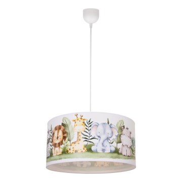 Suspension pour chambre d'enfant KIDS ROOM 1xE27/60W/230V Ø 40 cm, motif jungle