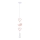 Suspension pour enfant HEART sur câble 1xE27/20W/230V, rose/blanc