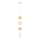Suspension pour enfant sur câble STARS 1xE27/20W/230V jaune/blanc
