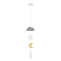 Suspension pour enfants TRIO sur câble 1xE27/20W/230V gris/blanc/jaune