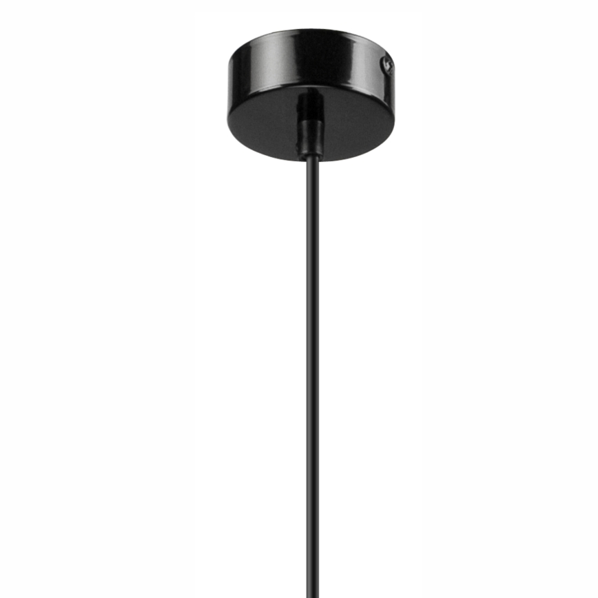 Suspension sur câble SIMON 1xE27/60W/230V noir/hêtre