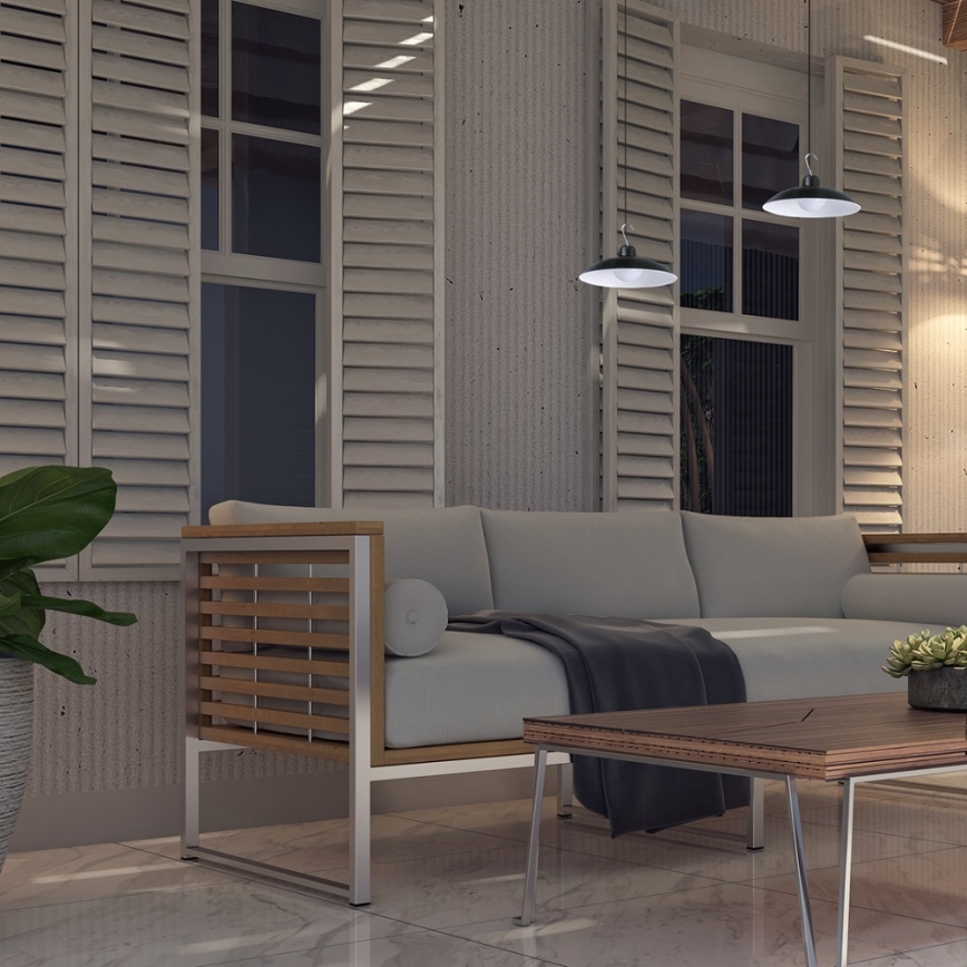 Suspension solaire à intensité variable avec détecteur de crépuscule LED/6W/3,7V 800 mAh IP44 + télécommande