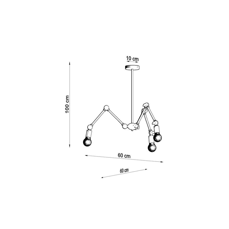 Suspension STARK 3xE27/60W/230V