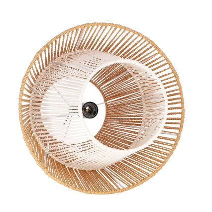 Suspension sur câble AFRICA 1xE27/40W/230V Ø 40 cm marron/crème