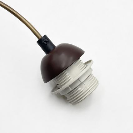 Suspension sur câble AIDA 1xE27/15W/230V Ø 35 cm chêne/crème