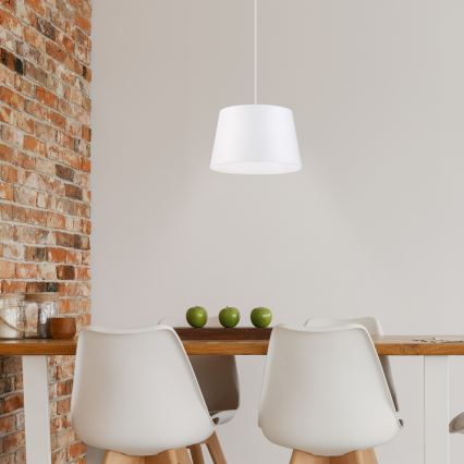 Suspension sur câble AIDA 1xE27/60W/230V Ø 25 cm chêne/marron/blanc