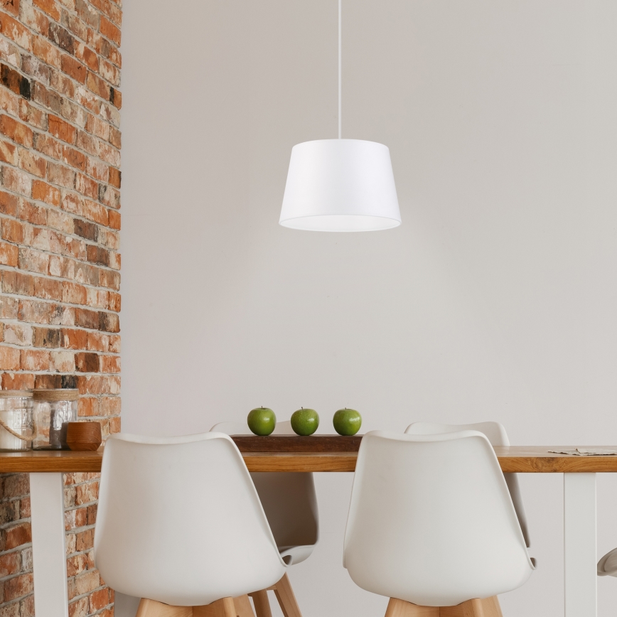 Suspension sur câble AIDA 1xE27/60W/230V Ø 25 cm chêne/marron/blanc