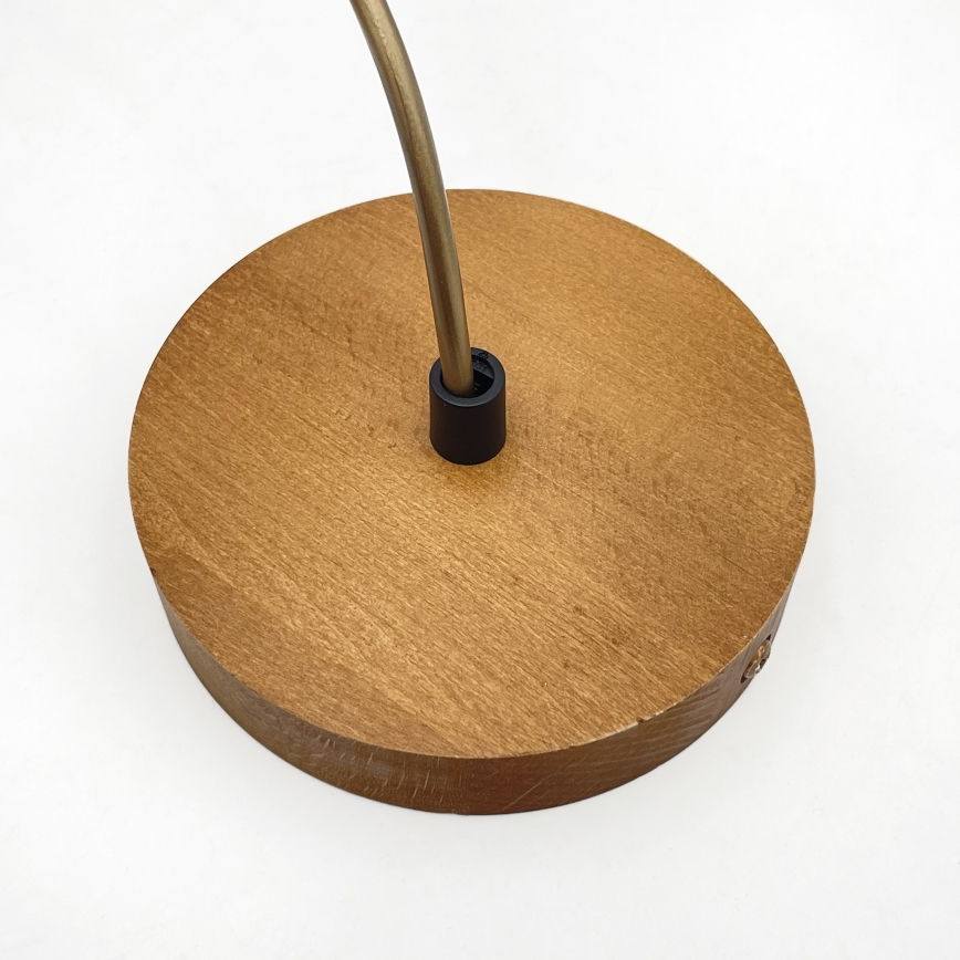 Suspension sur câble AIDA 1xE27/60W/230V Ø 35 cm chêne/marron/blanc