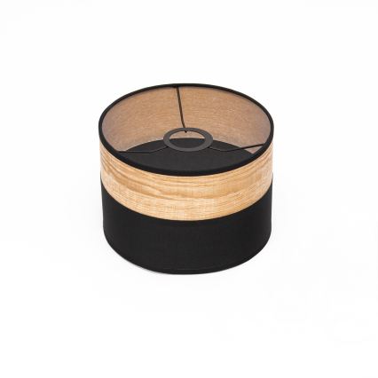 Suspension sur câble ALBA 1xE27/15W/230V Ø 20 cm noir/marron