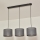 Suspension sur câble ALBA 3xE27/15W/230V grise