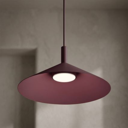 Suspension sur câble ANEGA 1xGX53/15W/230V Ø 30 cm bordeaux
