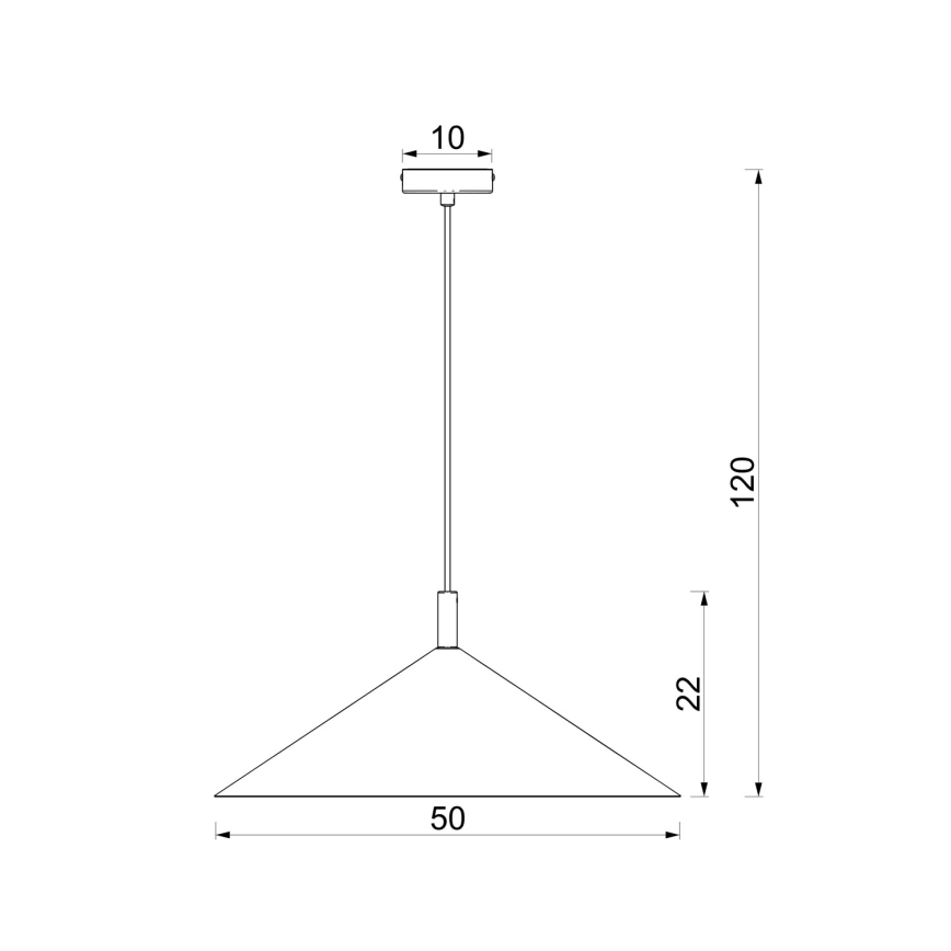 Suspension sur câble ANEGA 1xGX53/15W/230V Ø 50 cm brun