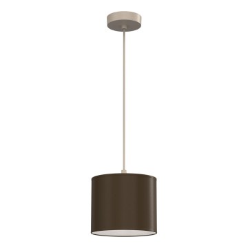 Suspension sur câble ARDEN 1xE27/15W/230V Ø 18 cm beige/marron