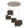 Suspension sur câble ARDEN 5xE27/15W/230V beige/marron