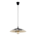 Suspension sur câble ARMI 1xE27/15W/230V noir/beige