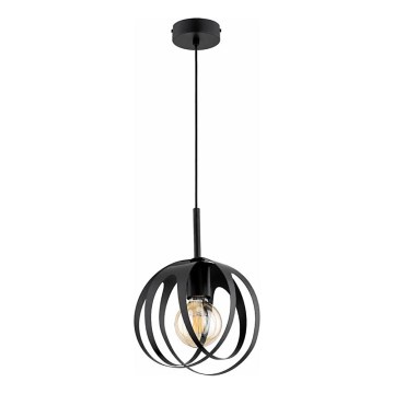 Suspension sur câble ASANI, 1xE27/15W/230V, noir