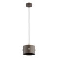 Suspension sur câble ASLI 1xE27/15W/230V marron