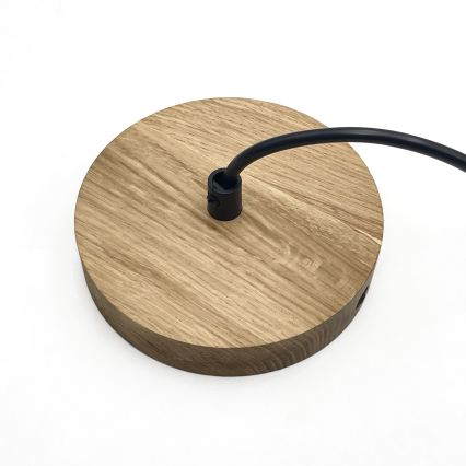 Suspension sur câble ASTA 1xE27/60W/230V Ø 28 cm chêne