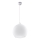 Suspension sur câble BALL 1xE27/15W/230V Ø 30 cm blanc/chrome brillant