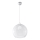 Suspension sur câble BALL 1xE27/15W/230V Ø 30 cm verre transparent/chrome brillant
