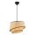 Suspension sur câble BARETTE 1xE27/60W/230V beige/noir