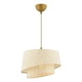 Suspension sur câble BARETTE 1xE27/60W/230V crème