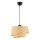 Suspension sur câble BARETTE 1xE27/60W/230V, finition marron/doré