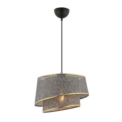 Suspension sur câble BARETTE 1xE27/60W/230V gris/doré