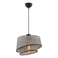 Suspension sur câble BARETTE 1xE27/60W/230V gris/noir