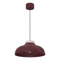 Suspension sur câble BASCA 1xE27/15W/230V bordeaux/crème