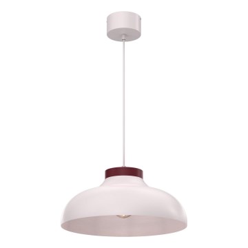Suspension sur câble BASCA 1xE27/15W/230V crème/bordeaux