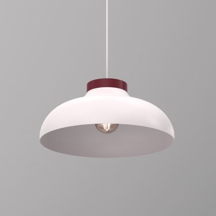 Suspension sur câble BASCA 1xE27/15W/230V crème/bordeaux