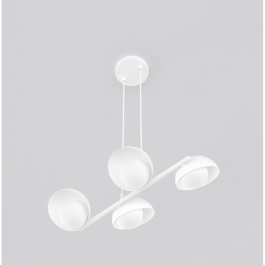 Suspension sur câble BOOM 4xG9/8W/230V blanche