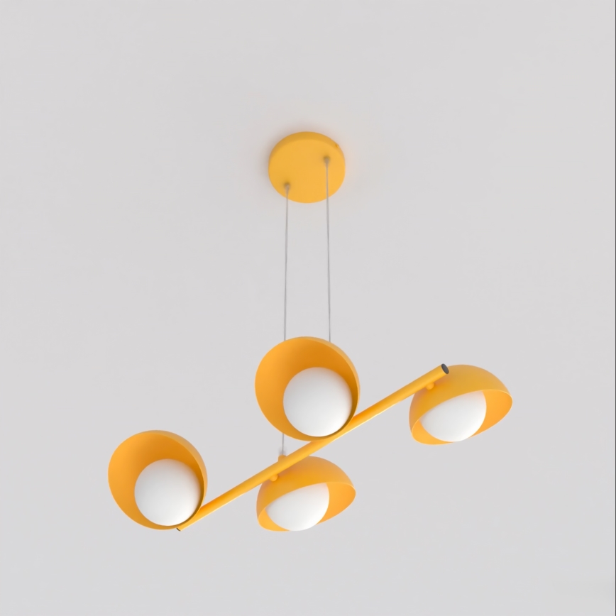 Suspension sur câble BOOM 4xG9/8W/230V orange