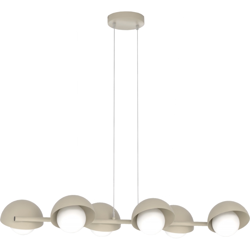 Suspension sur câble BOOM 6xG9/8W/230V beige