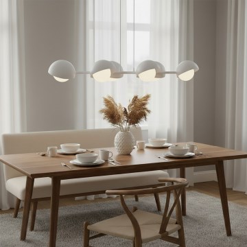 Suspension sur câble BOOM 6xG9/8W/230V blanche