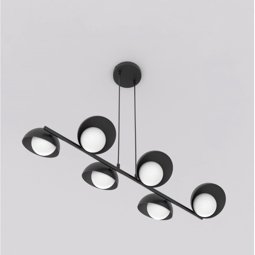 Suspension sur câble BOOM 6xG9/8W/230V noire