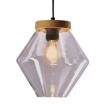 Suspension sur câble BRELS 1xE27/40W/230V transparente
