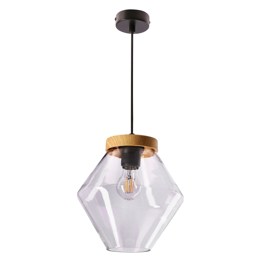 Suspension sur câble BRELS 1xE27/40W/230V transparente