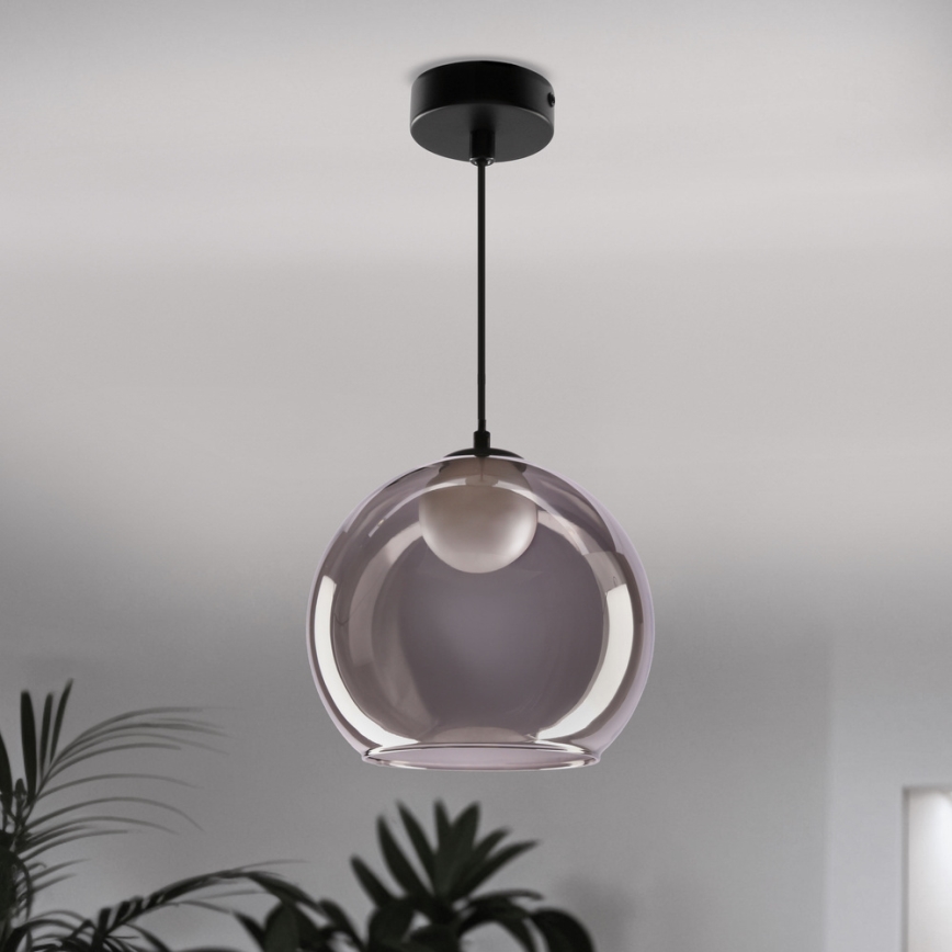 Suspension sur câble BRIN 1xG9/15W/230V noir fumé